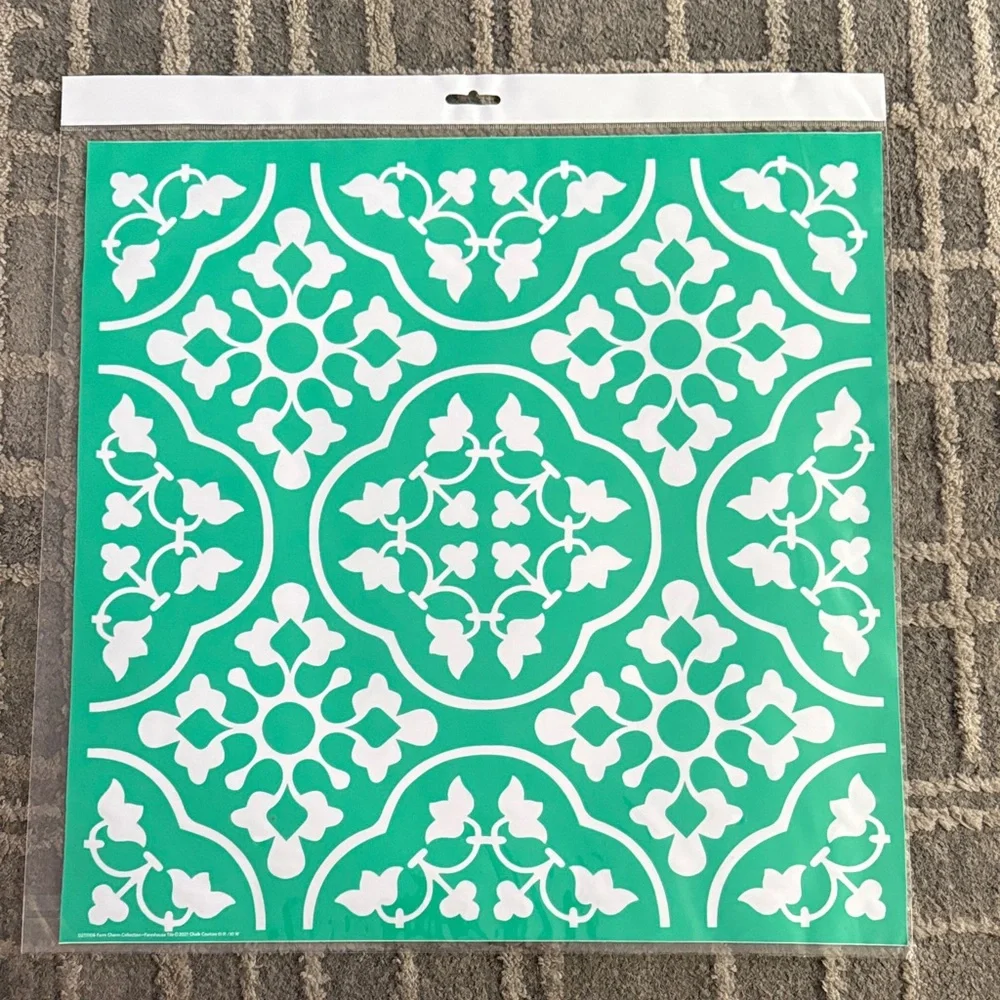 Chalk Couture Reusable Stencil Farmhouse Tile